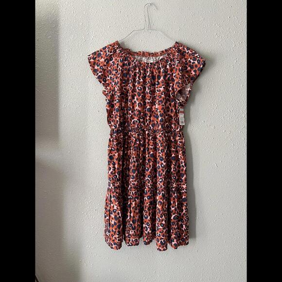 Cat And Jack Leopard Print Dress Brown Blue Lite Weight Ladies Girls XXL‎ 18 - Picture 1 of 5